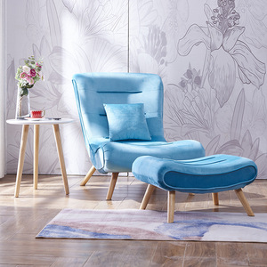 Sillón Tapizado <span class=keywords><strong>en</strong></span> Tela para Muebles de Hogar, Sofás Diván para Sala de Estar, Silla de Descanso de Madera Maciza de Roble Nórdico - Product Image 3