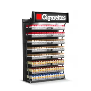 定制金属地板站立香烟展示架