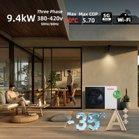 Bomba de Calor de Alta Eficiencia 2026 R32 EVI DC para Uso en Hoteles, Metálica, para Exteriores, Sostenible, Nueva Energía, A++, Bajo Ruido, 9.4kW, Trifásica