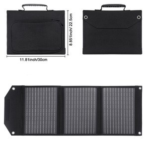 Portable <b>Mini</b> 30W Solar System Foldable Mono Silicon <b>Bag</b> with Waterproof Fabric,USB Charger - Product Image 3