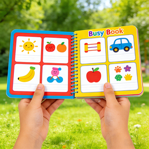 Juguete Educativo de Papel con Diseño Personalizado para Niños Pequeños, <span class=keywords><strong>Libro</strong></span> de Actividades con Pegatinas de Animales para Niños de 2 a 4 Años - Product Image 2