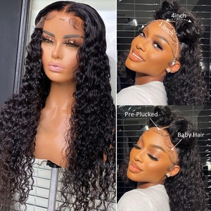 Perruque bouclée transparente 13x4 en dentelle de qualité 12A, double densité 300%, cheveux humains pour femmes - Product Image 6