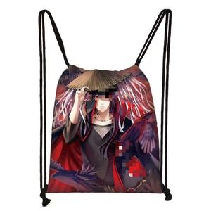Sac à dos avec cordon de serrage 21 modèles <span class=keywords><strong>Kakashi</strong></span> Anime personnage de dessin animé Uchiha Itachi Double sac à bandoulière <span class=keywords><strong>Akatsuki</strong></span> Bundle Pocket - Product Image 5