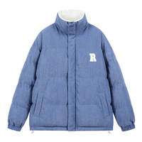 Veste Homme 2026 de Haute Qualité avec Logo Personnalisé, Fermeture Éclair Réversible, Style Coréen, Coupe Ample, Col Montant, pour Couples