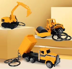 <span class=keywords><strong>Porte</strong></span>-clés de Véhicules d'Ingénierie Miniatures 3D en Gros : Chariot Élévateur, Excavatrice, Camion, Bulldozer – Idéal Cadeau - Product Image 5
