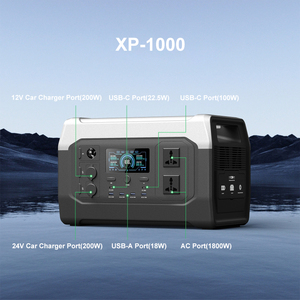 สถานีไฟฟ้าพกพา 1000W 1024Wh สำหรับใช้งานกลางแจ้ง ชาร์จพลังงานแสงอาทิตย์ได้ หลายพอร์ต คลื่นไซน์บริสุทธิ์ พร้อมตัวควบคุม MPPT สำหรับรถยนต์ - Product Image 5