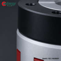Acoplamiento de mandíbula ligero de disco retráctil con buje de aluminio, TPU rojo, sin holgura, de alta velocidad, con bloqueo sin llave para servomotor, router CNC y motor paso a paso