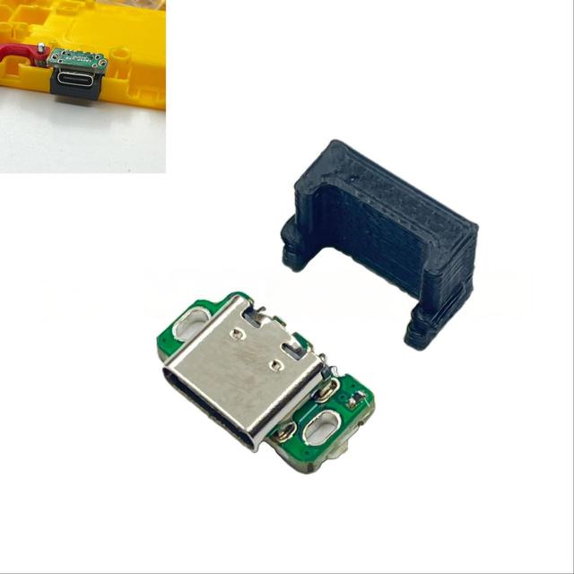 For GameBoy Advance SP Charging Port to USB-C Converter Adapter Power Spare Parts Replacement Charge Repair Module for GBA SP