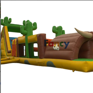 Château gonflable pour enfants de qualité supérieure, parcours d'obstacles extérieur, jouets fantaisie, avec certification CE, matériau PVC pour enfants - Product Image 3