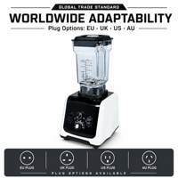 Mixeur Commercial Portable LN-199 1200ML 1501-2000W Robuste pour Smoothies, Jus et Mixes – Idéal pour VR et Voiture