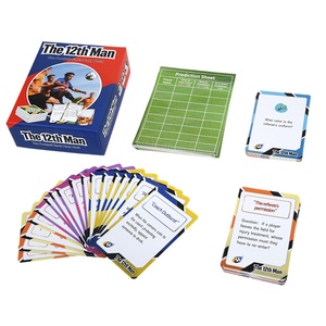 Jeu de cartes de football personnalisé pour adultes, défi de groupe, jeu de société familial, cartes dans un coffret cadeau coloré - Product Image 4