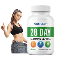 Cápsulas Ausreson Burner Fat Burn Slim Plus, Marca Privada, Detox, Control de Peso, Abdomen Plano, Quema Grasa, Cápsulas Adelgazantes de 28 Días