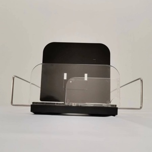 Rak <span class=keywords><strong>Display</strong></span> Kaca Logam Huasheng 100mm dengan Penggerak untuk Toko Swalayan dan Showroom, Dapat Disesuaikan 415mm, Tersedia - Product Image 5