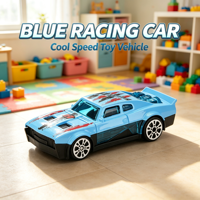 Voiture de course miniature en alliage moulé sous pression 1:64 personnalisée, directement de l'usine, modèle de jouet de simulation pour enfants