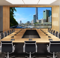 Pantalla LED de paso de píxel pequeño P1.95 ultrafina con mantenimiento frontal, 4K HD, para interiores, video wall SMD para exposiciones y salas de espera