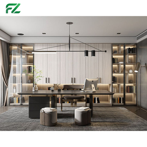 Bibliothèque en aluminium <span class=keywords><strong>de</strong></span> style nordique moderne, respectueuse <span class=keywords><strong>de</strong></span> <span class=keywords><strong>l</strong></span>'environnement, avec portes en verre et bandes lumineuses intégrées, meubles <span class=keywords><strong>de</strong></span> salon - Product Image 3