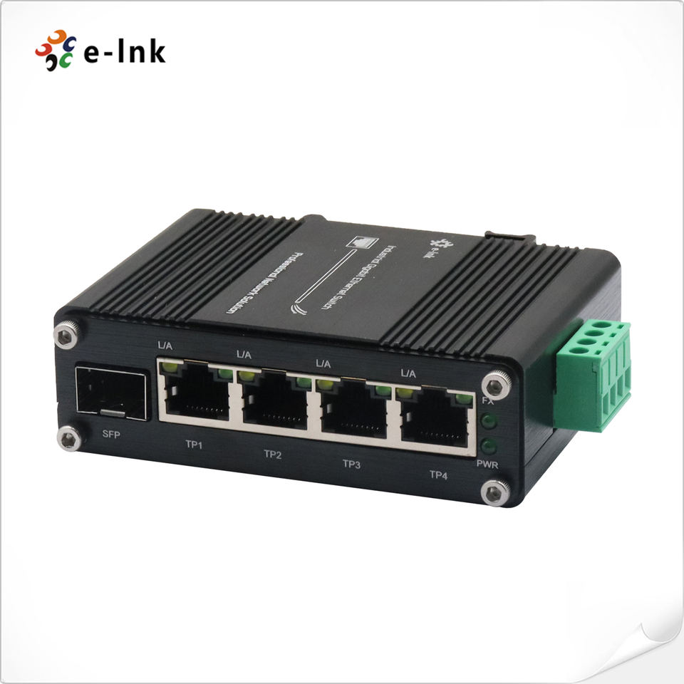 Industrial 4-Port 10/100Base-TX + 1-Port 100BASE-FX Ethernet Switch