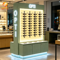 Kiosco de Exhibición de Gafas de Sol Personalizado al por Mayor, Exhibidor de Gafas con Iluminación LED para Centros Comerciales y Ópticas