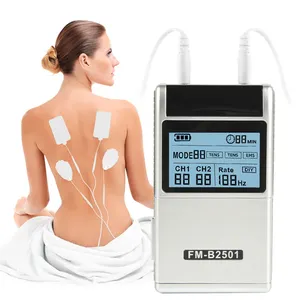 Appareil de massage corporel à impulsions EMS à double canal, rechargeable par USB, stimulateur musculaire TENS