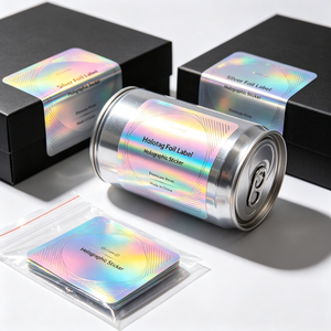Étiquettes autocollantes personnalisées, autocollants d'étanchéité imprimés, boîte cadeau, anti-effraction, imperméables, découpées, rondes, en papier kraft - Product Image 1