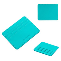 Dompet Kartu Kecil Unisex Baellerry Desain Sederhana dengan Banyak Slot Kartu