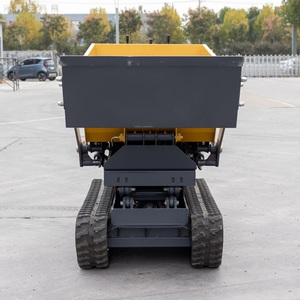 Minivolquete de orugas autocargable con control PLC, a gasolina, capacidad de carga de 500 kg, con bomba de engranajes para pequeños trabajos - Product Image 6