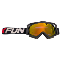 ENDURO Masque de fête anti-buée de type 18 Couleur noire/noire