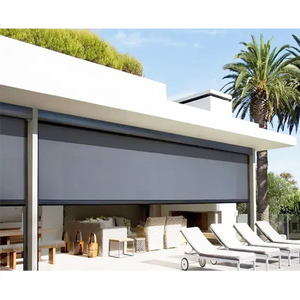 Thông minh Rèm Con lăn bóng râm màn bên ngoài Kem chống nắng Patio nhôm Điện cơ giới con lăn Rèm Bộ dụng cụ - Product Image 1