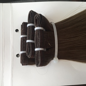 Cabello Humano Ruso 100% Natural, Cabello con Puntas Gruesas, Venta al por Mayor, Cabello Natural de Lujo con Trama a Máquina, Extensiones de Cabello Humano con Trama a Máquina - Product Image 3