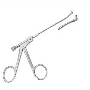 Pinces éthmoidales rotatives OSTROM à micro-morsure manuelle |   Longueur de travail de 4 pouces |   Courbé |   Instrument chirurgical ORL |   Acier inoxydable - Product Image 1