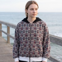 Sweat à capuche oversize Yingling avec fermeture éclair, col marin réversible, en polaire épaisse, personnalisable avec logo, OEM ODM, vente en gros, pour hommes, hiver