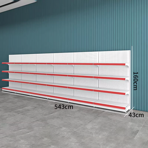 ชั้นวางสินค้าเหล็กดีไซน์ใหม่ ราคาแข่งขันสำหรับร้านค้าปลีก ระบบชั้นวางสินค้าไฮเปอร์มาร์เก็ต ชั้นวางซุปเปอร์มาร์เก็ต - Product Image 4