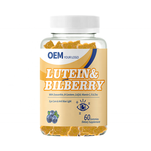 Vitaminas para el Cuidado de los Ojos OEM, Complejo de Arándanos, Betacaroteno, Luteína, Zeaxantina, Gomitas, MOQ Flexible, Plazo de Entrega Rápido, Certificado cGMP COA - Product Image 1