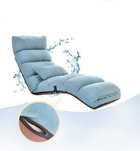 Silla de suelo ajustable con soporte trasero para adultos y niños, sillón reclinable plegable para lectura, <span class=keywords><strong>meditación</strong></span>, ver videojuegos - Product Image 4