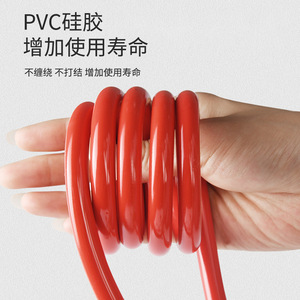 Cable de Arranque para Coche de 2 Metros, Rojo, con Núcleo de Cobre Grueso y Goma Suave, Cable de Arranque de Emergencia - Product Image 1