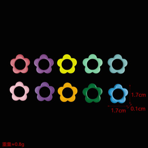 Botón de marca de pintura de metal de color al por mayor <span class=keywords><strong>para</strong></span> suéteres herramienta de tejer lana con accesorio de costura de bucle abierto suministro de fábrica - Product Image 3