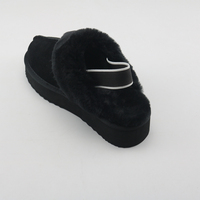 Chaussons en fourrure véritable de mouton, chauds et confortables, de marque célèbre, pour femmes, avec tige mi-haute, pour l'hiver.