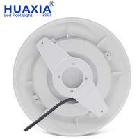 Huaxia Patent 24W 12V Lampe LED subaquatique mince pour piscine RGB avec télécommande IP68 Éclairage étanche