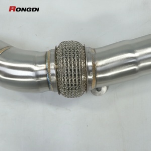 Tubería de Escape de Alto Rendimiento de 3.5" a 3" para BMW F80 M3 F82 M4, Tubo de Bajada Recto con Resonador para BMW S55 3.0t - Product Image 6