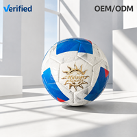 Ballon de football thermocollé taille 5 officiel, très vendu, avec logo personnalisé OEM ODM et emballage en boîte couleur pour matchs et entraînements quotidiens