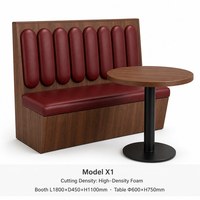 Meubles de restaurant modernes en gros pour usine : Canapé, table et chaises de salle à manger pour hôtel et café, ensemble de table en U