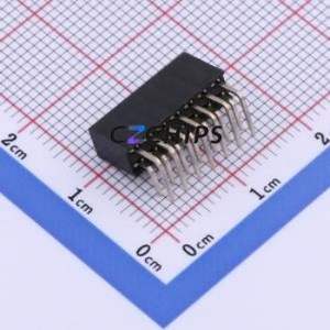 PM200-2-07-W-4.3 Pin Socket Bent Lead Through Hole,P=2mm Connector ( Jack Structure: 2x7P )( Pitch: 2mm )( Row Spacing: 2mm ) - Product Image 2