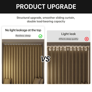 YIJIALE Binario per Tende Estensibile in Metallo da 96,11 Pollici, Stile Moderno Minimalista, Montaggio Interno - Product Image 6