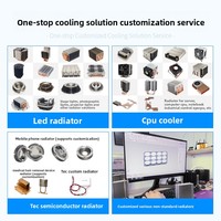 Ordinateur de contrôle industriel OPS, refroidisseur 65W, base en cuivre pour CPU, chambre à vapeur, ventilateur soufflant 7015, mini PC, boîtier 42, en stock
