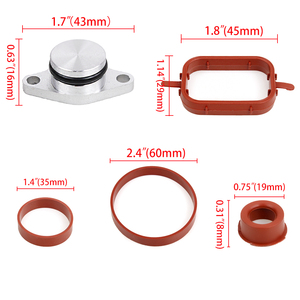 Kit de suppression des clapets d'admission 6 x 22 mm et 6 x 33 mm pour <span class=keywords><strong>BMW</strong></span>, avec plaques d'étanchéité pour collecteur d'admission - Product Image 5