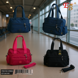 Bolso de mano para mujer Eb, 14.5X9X6, nailon, resistente al agua, cierre de cremallera, color sólido, para todas las estaciones - Product Image 2