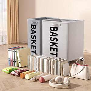 ยูน่าตะกร้าเก็บของผ้าอ็อกซ์ฟอร์ดความจุขนาดใหญ่พร้อมล้อสำหรับหนังสือเสื่อโยคะอุปกรณ์ออกกำลังกาย - Product Image 2