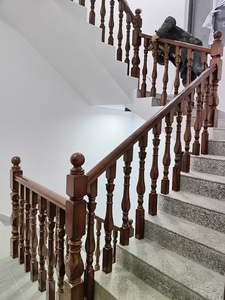 Hiện đại đơn giản và thanh lịch cao cấp cao su gỗ cầu thang lan can kích cỡ khác nhau cho nhà và biệt thự - Product Image 5