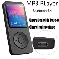 Reproductor de Música MP3/MP4 Portátil con Sonido sin Pérdidas, Pantalla HD, Grabadora de Voz, Radio FM, Compatible con hasta 64GB