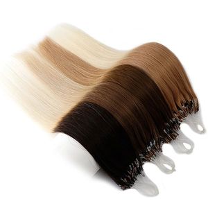 Micro Anneau Cheveux Humains Micro Perles Trame Extensions de Cheveux Remy Micro Boucle Liens Extensions de Cheveux - Product Image 2